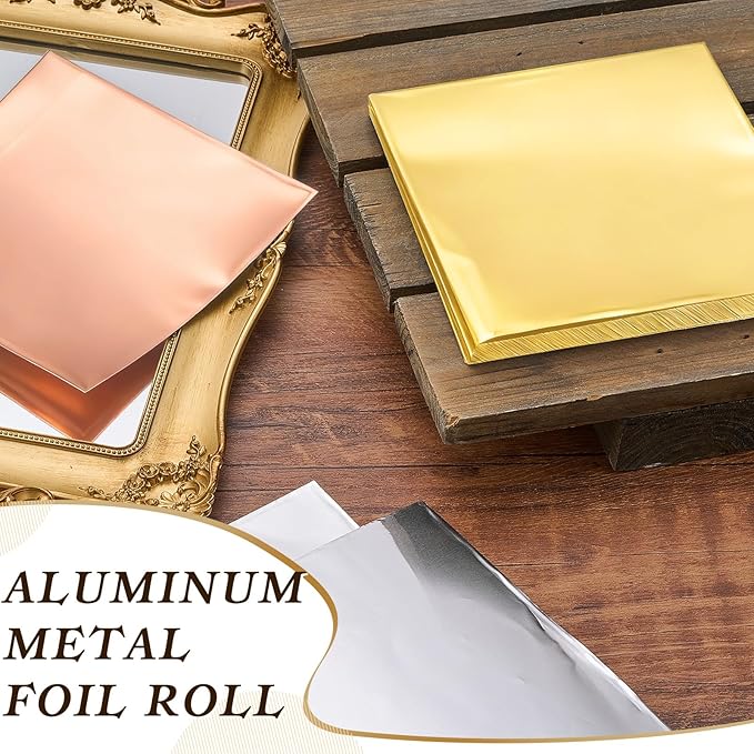 Yaocom 150 Packs Aluminum Metal Crafts DIY Foil 6 Inch x 6 Inch x 0.07 mm Thick - Image 4