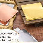 Yaocom 150 Packs Aluminum Metal Crafts DIY Foil 6 Inch x 6 Inch x 0.07 mm Thick - Image 4