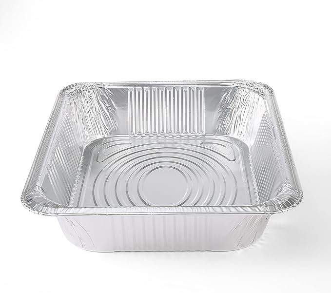 Glad Disposable Half Size Aluminum Steam Pans, Deep Heavy Duty Foil Pans - Image 4