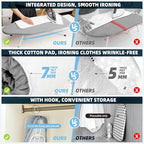 STORAGE MANIAC Tabletop Ironing Broad, All Iron Frame Mini Folding Ironing Broad - Image 6