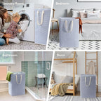 Lifewit 3 Pack Laundry Hamper Large Collapsible Laundry Baskets, Freestanding - Image 7