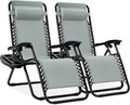 Best Choice Products Set of 2 Adjustable Steel Mesh Zero Gravity Lounge Chair Recliners w/Pillows and Cup Holder Trays - Stardew by BestChoiceProducts