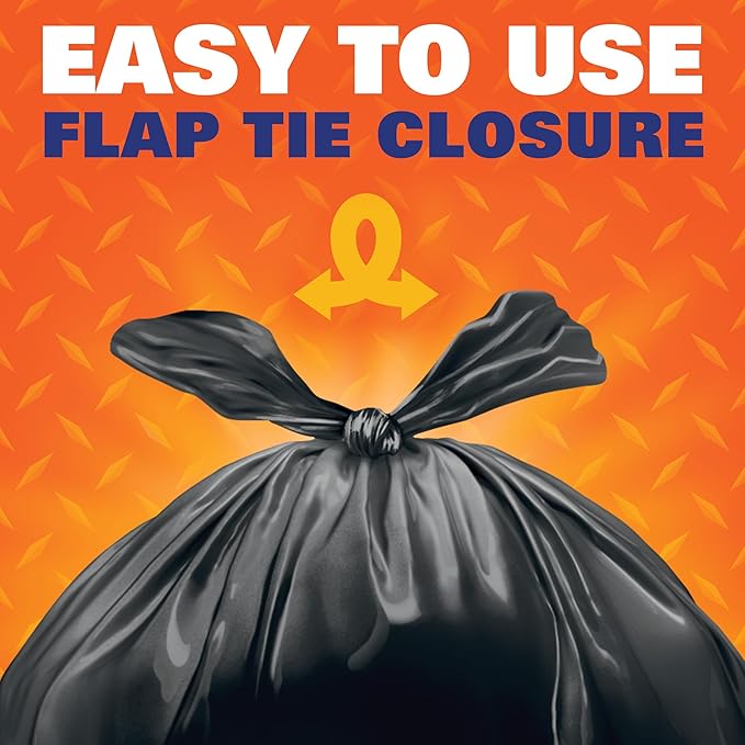 Hefty Easy Flaps Multipurpose Large Trash Bags, 30 Gallon - Image 4