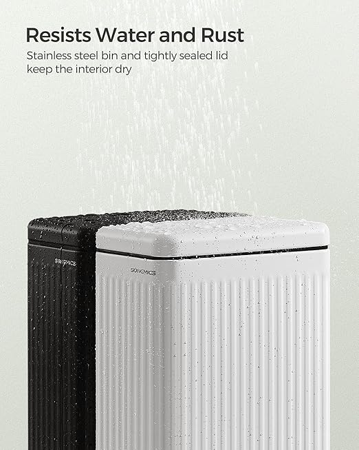 SONGMICS Bathroom Trash Can, 2.6-Gallon Trash Bin - Image 4