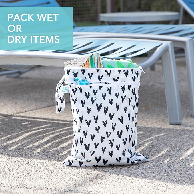Bumkins Waterproof Wet Dry Bag for Baby, Swim Suit, Cloth Diapers, Pump Parts - Image 3