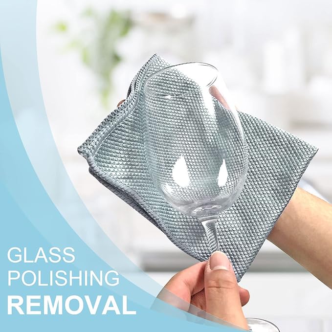 Niveaya Microfiber Glass Cleaning Cloth, Stainless Steel Windshield Shower - Image 6