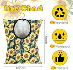 2 Pcs Sunflower Clothes Pin Bag Clothespin Bag Holder Clothespin Holder 15 X 11 - Image 2
