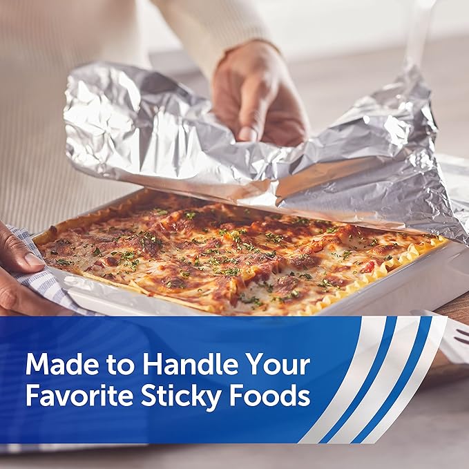 Reynolds Wrap Non Stick Aluminum Foil, Nonstick Aluminum Foil Roll, Prevents - Image 8