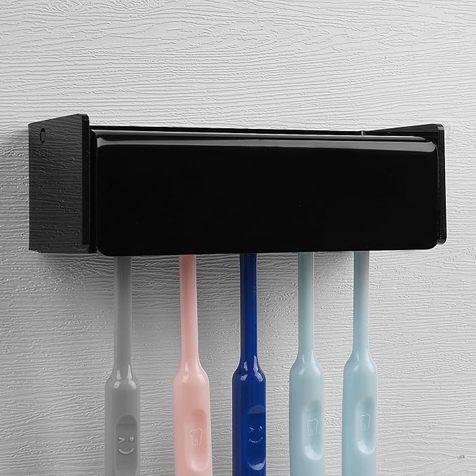 5 Slots Wall Mount Toothbrush Holder by LUEXBOX