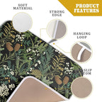 Green Plant Fern Leaves Floral Dish Drying Pad 16 x 18 Inch - Image 4