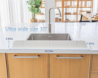 30 inch Premium Kitchen Sink Silicone Water Splash Guard SIZE UPGRADE 30" and - Image 7