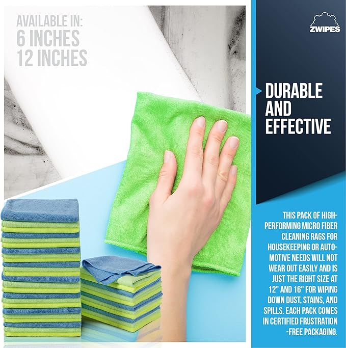 Zwipes Microfiber Towel Cleaning Cloths, 36 Pack - Image 4