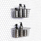MaraFansie Over the Cabinet Door Organizer Wall Wire Baskets Hanging Kitchen - Image 4