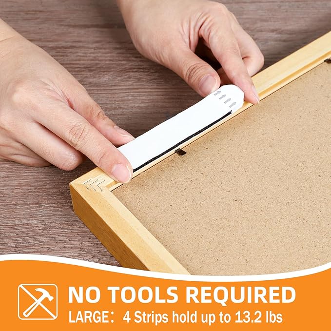 XL Picture Hanging Strips Heavy Duty, 80 Strips Damage Free Removal Picture - Image 3