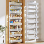 Pantry Door Organizers and Storage, 8-Tier Large Metal Heavy-Duty Frame Over by DAOTENGQL