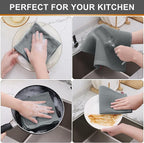 Kitinjoy 100% Cotton Kitchen Dish Cloths, 6 Pack Waffle Weave Ultra Soft - Image 4