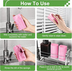 4-Pack Damp Clean Duster Sponge, Duster Baseboard Cleaner Sponge - Image 3