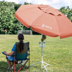 AMMSUN Shade Umbrella, Premium Portable Umbrella with Stand, 6.5ft Lightweight Free Standing Canopy for Sporting Games, Adjustable Instant Sun Protection and Easy to Carry, Peach Pink - Image 4