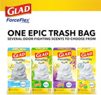 Glad ForceFlex Tall Kitchen Drawstring Trash Bags, 13 Gal, Pine-Sol Original - Image 11
