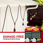 Command Outdoor Light Clips, 40 Clear and 48 Strips, Damage Free Hanging - Image 5