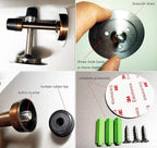 No Need to Drill/Screw in Wall Mounted Door Stopper, 3M Self Adhesive Tape - Image 5