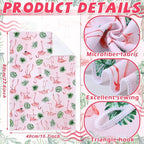 Geyoga 6 Pcs Spring Floral Kitchen Towels Flamingo Dish Hand Towels Sunflower - Image 5