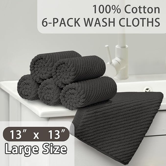 VOOVA & MOVAS Grey Washcloths - Image 3