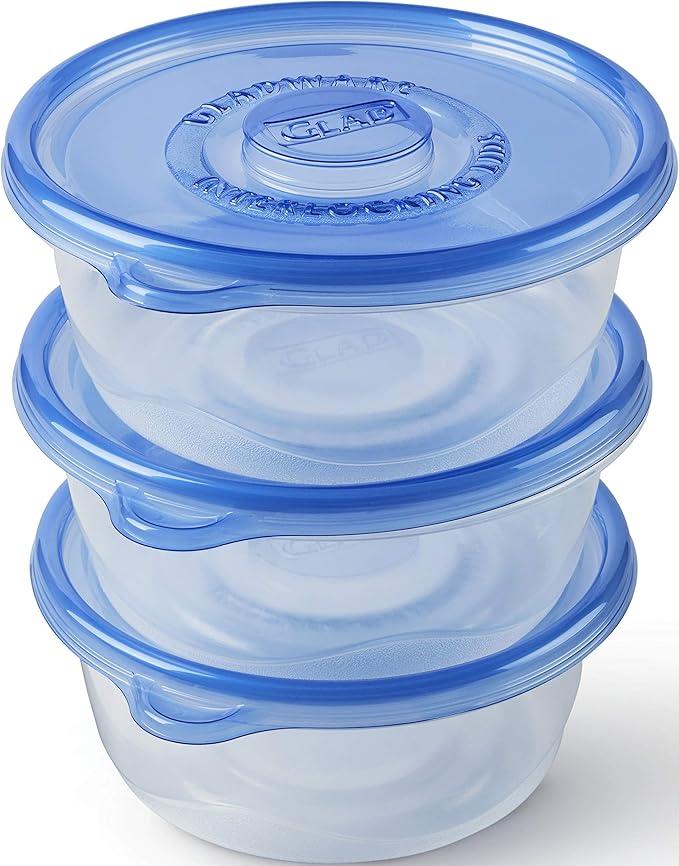 Glad Big Bowl Food Storage Containers, Large Round - Image 5