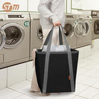 STORAGE MANIAC Collapsible Laundry Caddy, 128L Large Collapsible Laundry Basket - Image 9