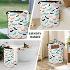 Colorful Bats Laundry Basket, Halloween Foldable - Image 4