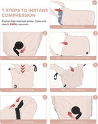 Travel Laundry Bag, Pump Free Vacuum Storage Bag Reusable Compression Dirty - Image 4