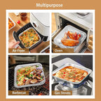 Non-Stick Disposable Air Fryer Aluminum Foil Liners Square 50PCS, Oil-Proof - Image 4