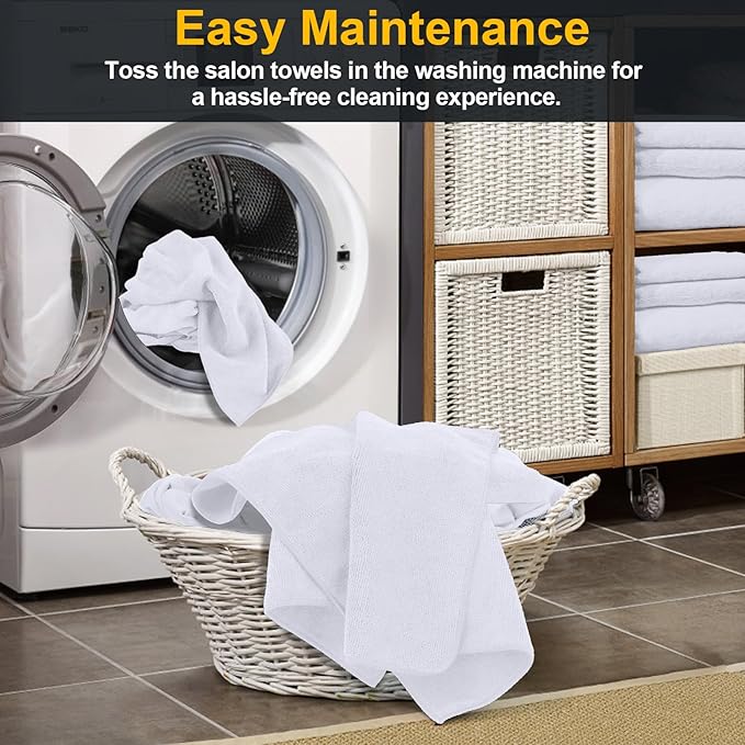 Salon Towels 24 Pack, Super Soft Microfiber Hand Towel, Highly Absorbent - Image 5