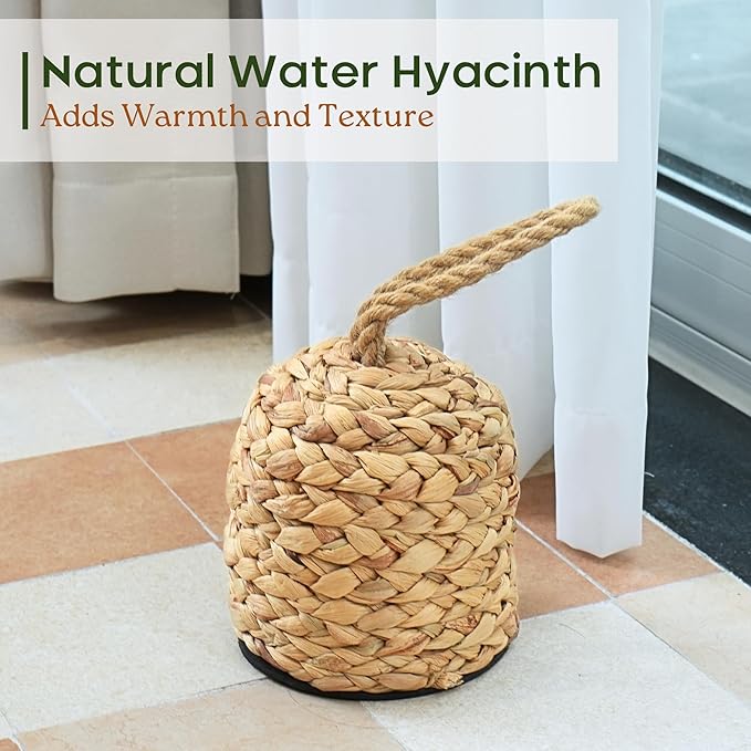 4.4lbs Natural Door Stopper for Bottom of Door Decorative Heavy Duty Door Stop - Image 4