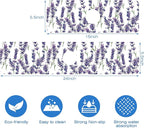 Watercolor Lavender Bunches Kitchen Sink Splash Guard Mat Absorbent Fast Drying - Image 3