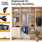 Hanger Central 30 Pack Pants Hangers – 10 Inch Slim Plastic Clothes Hangers - Image 5