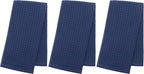 Mia's Dream Premium Cotton Waffle Bathroom Towel Set, 3 Pack Quick Drying - Image 2