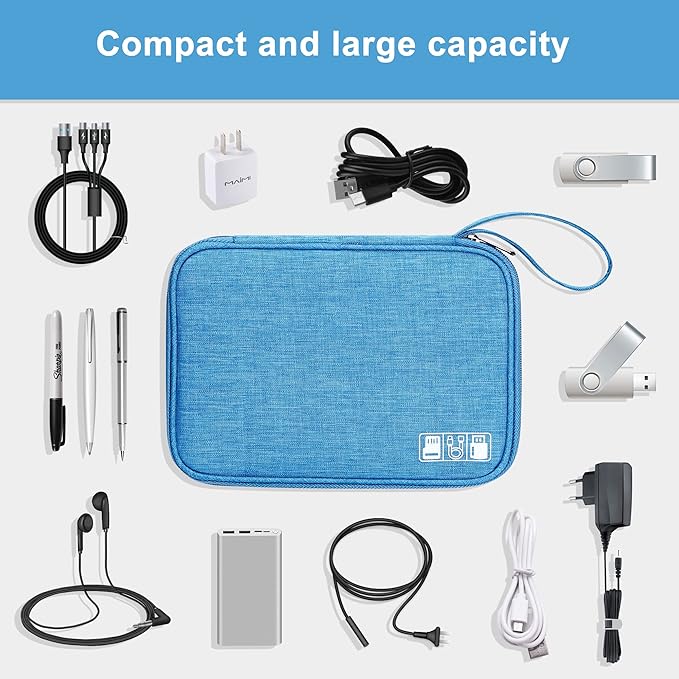 CILLA Travel Cord Organizer Case, Portable Waterproof Storage Bag - Image 5