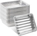 PLASTICPRO 50 Pack Disposable Aluminum Grill Liners Toppers Aluminum Foil by PLASTICPRO