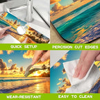 Kitchen Sink Splash Guard Faucet Mat Super Absorbent Fast Drying Mat Guard - Image 5