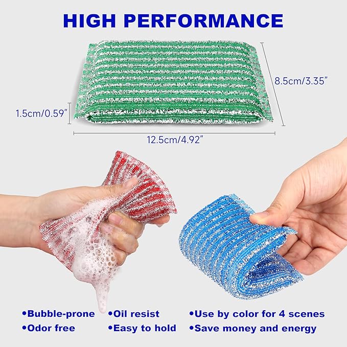 Premium 12-Pad Sponges Kitchen - Image 3
