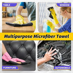 HOMERHYME Microfiber Cleaning Cloth, 150 Pack Black Cleaning Rags Microfiber - Image 7