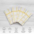 100% Cotton Terry Dish Towels, 4 Pack Checks, 16 x26 Inches, Super Soft and - Image 2