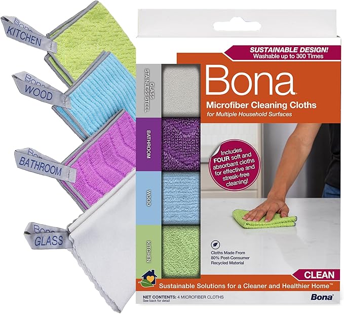 Bona® Microfiber Cleaning Cloths Multipack by Bona