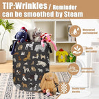 Cute Dogs Laundry Basket, Foldable Dog Lover Laundry Hamper Tote Bag Dirty - Image 5