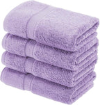 SUPERIOR Egyptian Cotton Pile Hand Towel Set of 4, Ultra Soft Luxury Towels - Image 2