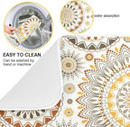 Mandala Ethnic Bohemian Ornament Dish Drying Mat - Image 4