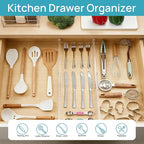 Vtopmart 8 Pack Shallow Drawer Dividers, 2.36" High 12.5"-20.8" Adjustable - Image 5