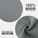 Kitinjoy 100% Cotton Kitchen Dish Cloths, 6 Pack Waffle Weave Ultra Soft - Image 7