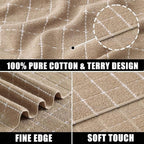 Mordimy 100% Cotton Terry Cloth Dish Cloths, Soft and Absorbent Checkered Dish - Image 2